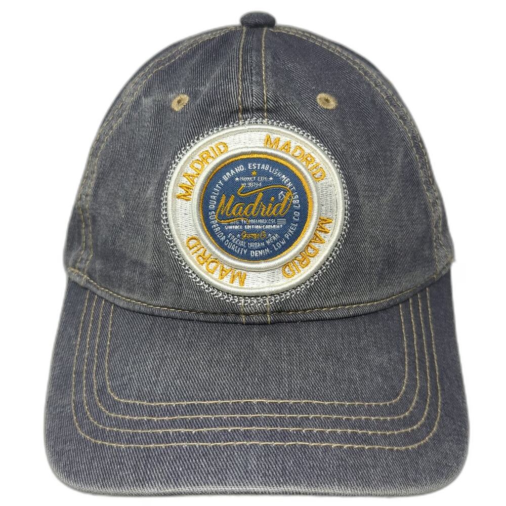 Robin Ruth Madrid Hat Blue Baseball Cap One Size Distressed Denim Souvenir